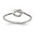 Sterling Silver Polished Knot Ring - QR-C5DD1830-2008