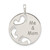 Sterling Silver Polished Me & Mom Pendant