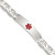 Sterling Silver Polished Medical Anchor Link ID Bracelet - XS-9632B991-3428