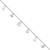 Sterling Silver Polished Ocean Theme 10in Plus 1in Ext. Anklet