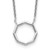Sterling Silver Polished Octagon Necklace