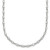Sterling Silver Polished Oval Bezel CZ 16 Inch with 2 Inch Extension Necklace