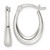 Sterling Silver Polished Oval Hoop Earrings - QE-FE7E0BEE-2603