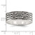 Sterling Silver Polished Oxidized Patterned Men's Band Ring - QR-AAB7077E-4988