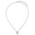 Sterling Silver Polished Pebble 16 Inch with 2 Inch Extension Necklace