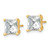 14k 4 carat Certified Lab Grown Diamond VS/SI+ G+ Princess Complete Four Prong Stud Earrings
