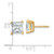 14k 4 carat Certified Lab Grown Diamond VS/SI+ G+ Princess Complete Four Prong Stud Earrings