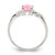 Sterling Silver Polished Pink CZ Ring - QR-2E3CAC6A-7106