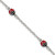 Sterling Silver Polished Red and Black Enameled Ladybugs 6 inch with 1 inch extension Childrens Bracelet