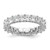 14k 4 carat Lab Grown Diamond VS/SI+ G+ Princess Complete Prong Set Size 4 Eternity Band