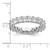 14k 4 carat Lab Grown Diamond VS/SI+ G+ Princess Complete Prong Set Size 5 Eternity Band