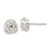 Sterling Silver Polished Rose Post Earrings - QE-37366B10-3434