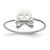 Sterling Silver Polished Skull & Crossbones Ring - QR-E5E62D56-5758