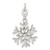 Sterling Silver Polished Snowflake Charm - QC-5CF21705-3837