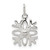 Sterling Silver Polished Snowflake Charm - QC-C11233FB-2465
