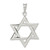 Sterling Silver Polished Star of David Pendant - QC-A5F22E8D-1036