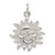 Sterling Silver Polished Sun Pendant - QC-81201AA3-5499