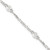 Sterling Silver Polished Swirl Disc 9in Plus 1in ext. Anklet