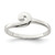 Sterling Silver Polished Swirl Ring - QR-B806AC53-1640