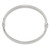 Sterling Silver Polished Textured Hinged Bangle Bracelet