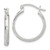 Sterling Silver Polished Textured Hoop Earrings - QE-5FE1B7FD-5511