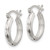 Sterling Silver Polished Textured Hoop Earrings - QE-84E88578-9178