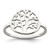 Sterling Silver Polished Tree Ring - QR-440ADDA7-8923