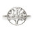 Sterling Silver Polished Tree Ring - QR-440ADDA7-8923