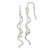 Sterling Silver Polished Twisted Dangle Earrings
