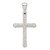 Sterling Silver Polished Twisted Hollow Latin Cross Pendant