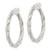 Sterling Silver Polished Twisted Rope Hoop Earrings - QE-BBCD0F96-7118
