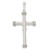 Sterling Silver Polished w/Rope Ends Hollow Crucifix Pendant