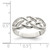 Sterling Silver Polished Woven Celtic Pattern Top Ring - QR-BAFE0D91-1185