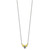 Sterling Silver Polished Yellow & Black Enameled Bumblebee with 2 Inch Extension Children's Necklace