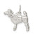 Sterling Silver Poodle Charm