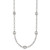 Sterling Silver Puffed Anchor/Mariner Link and Chain 7-Station 17 inch with 1.5 inch Extension Necklace