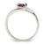 Sterling Silver Purple Oval CZ Ring - QR-139630A9-2668