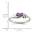 Sterling Silver Purple Oval CZ Ring - QR-139630A9-2668