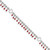 Sterling Silver Red Beads 10in Plus 1in Ext. Anklet