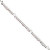 Sterling Silver Red Beads 10in Plus 1in Ext. Anklet