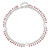 Sterling Silver Red Beads 10in Plus 1in Ext. Anklet