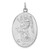 Sterling Silver Reversible Platinum-plated & Vermeil St. Michael Medal