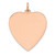 Sterling Silver RG Plated Engraveable Heart Polished Front/Satin Back Disc - QM-0682D3E2-6072
