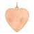 Sterling Silver RG Plated Engraveable Heart Polished Front/Satin Back Disc - QM-32C73CED-9629