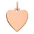 Sterling Silver RG Plated Engraveable Heart Polished Front/Satin Back Disc - QM-6A39832C-4385