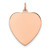 Sterling Silver RG Plated Engraveable Heart Polished Front/Satin Back Disc - QM-7BEB933E-3691