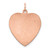 Sterling Silver RG Plated Engraveable Heart Polished Front/Satin Back Disc - QM-9F277951-4525