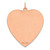 Sterling Silver RG Plated Engraveable Heart Polished Front/Satin Back Disc - QM-CEC469AE-4486