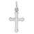 Sterling Silver RH Plated Child's Polished Cross Pendant - QP-FCB06927-9725