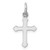 Sterling Silver RH Plated Child's Polished Cross Pendant - QP-FCB06927-9725